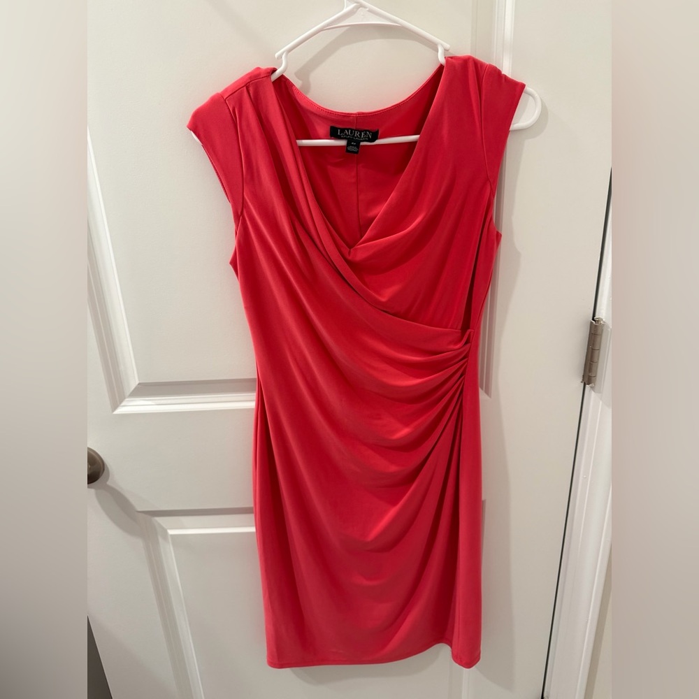 Ralph Lauren Asymmetrical Pink Dress